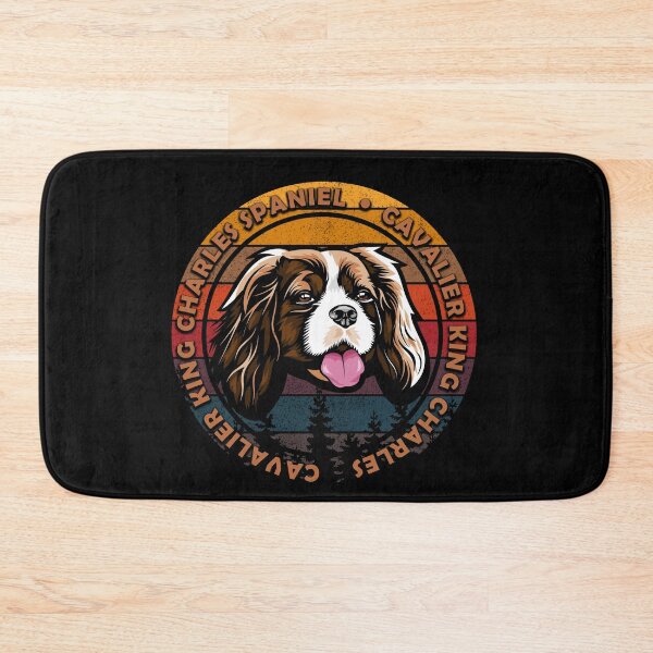 Item preview, cavalier king Charles distressed sunset retro dog face design designed and sold by SamRVstore.
