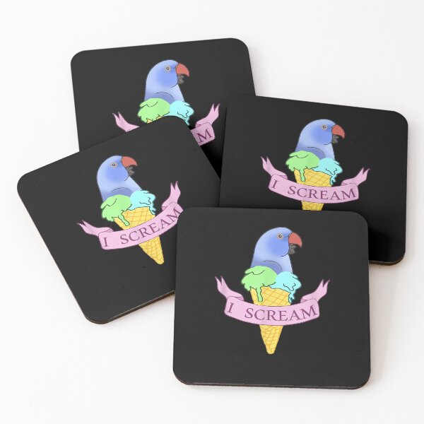 Item preview, I scream Birb Memes Alexandrine Ice cream Violet Ringneck T-Shirt designed and sold by mantikzrchay.