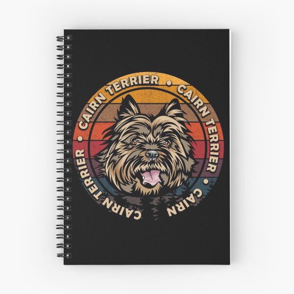 Item preview, Cairn Terrier distressed sunset retro dog face design designed and sold by SamRVstore.