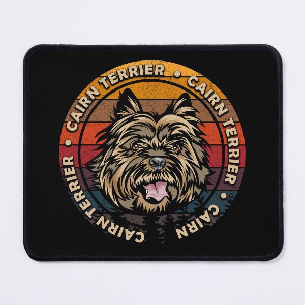 Item preview, Cairn Terrier distressed sunset retro dog face design designed and sold by SamRVstore.