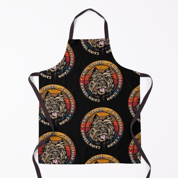 Item preview, Cairn Terrier distressed sunset retro dog face design designed and sold by SamRVstore.