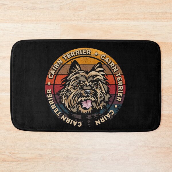 Item preview, Cairn Terrier distressed sunset retro dog face design designed and sold by SamRVstore.
