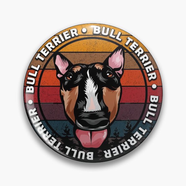 Item preview, Bull terrier distressed sunset retro dog face design designed and sold by SamRVstore.
