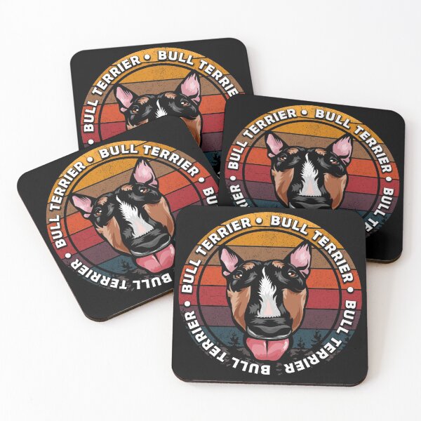 Item preview, Bull terrier distressed sunset retro dog face design designed and sold by SamRVstore.