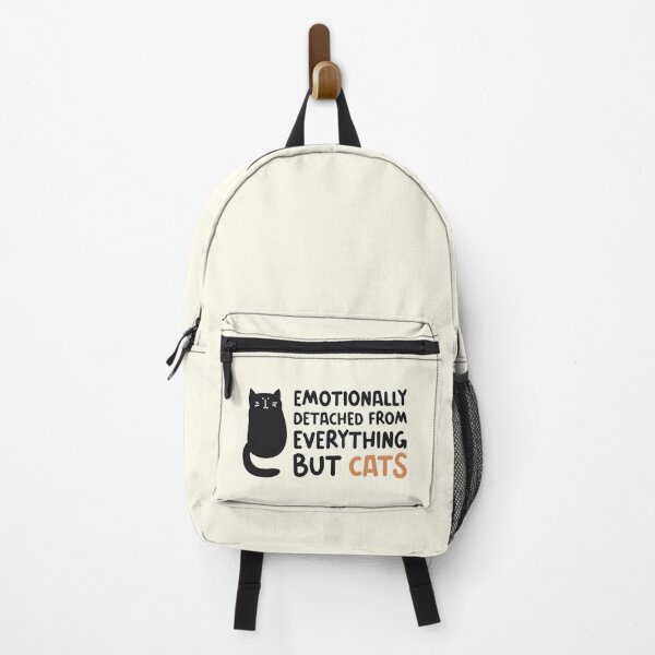 Item preview, Emotionally Detached From Everything But Cats, Funny Saying designed and sold by Artestygraphic.