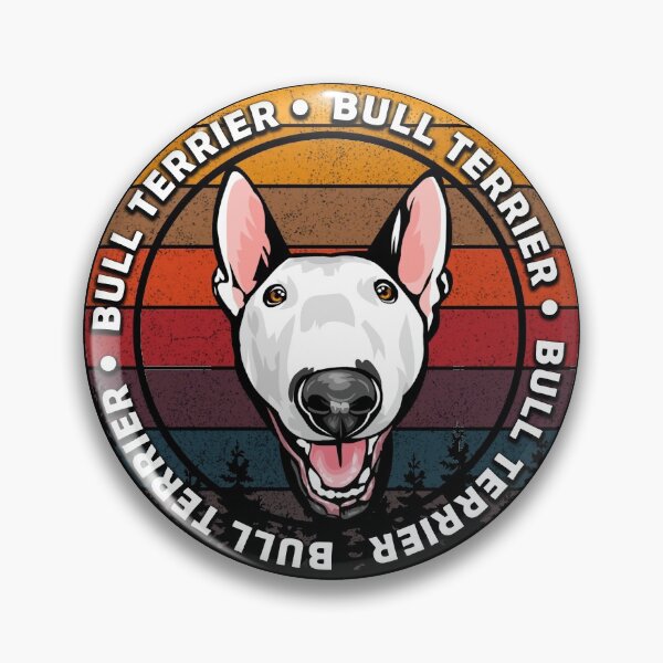 Item preview, Bull terrier distressed sunset retro dog face design designed and sold by SamRVstore.