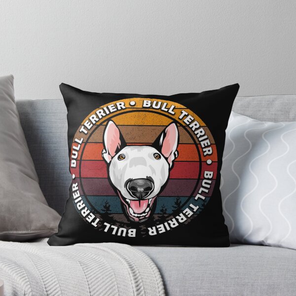 Item preview, Bull terrier distressed sunset retro dog face design designed and sold by SamRVstore.