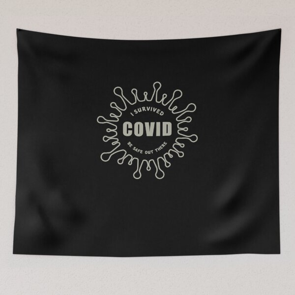 Item preview, I Survived COVID Long Sleeve T-Shirt designed and sold by mantikzrchay.