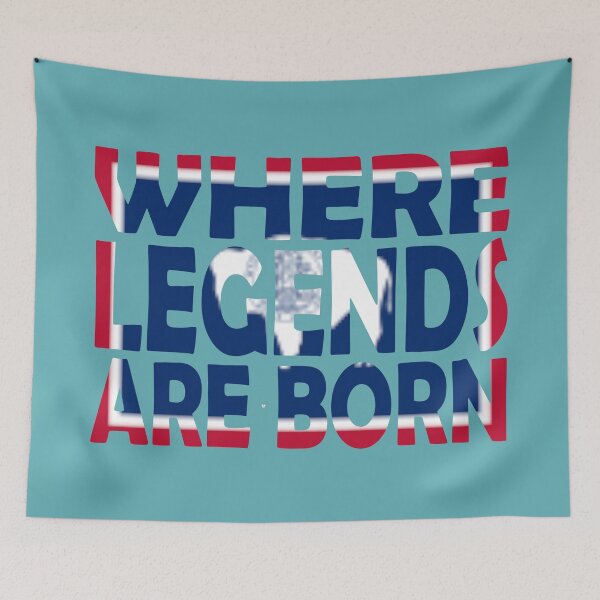 Item preview, Wyoming Flag saying Where Legends Are Born designed and sold by Quotes-I-Wear.