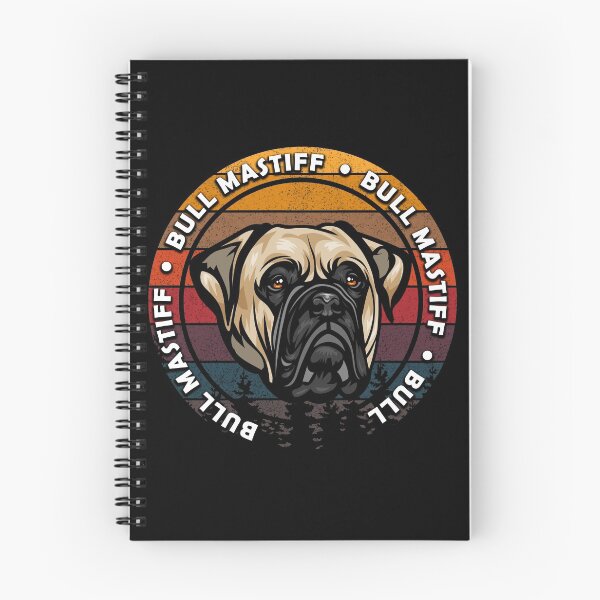 Item preview, Bull mastiff distressed sunset retro dog face design designed and sold by SamRVstore.