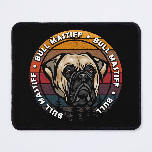 Item preview, Bull mastiff distressed sunset retro dog face design designed and sold by SamRVstore.