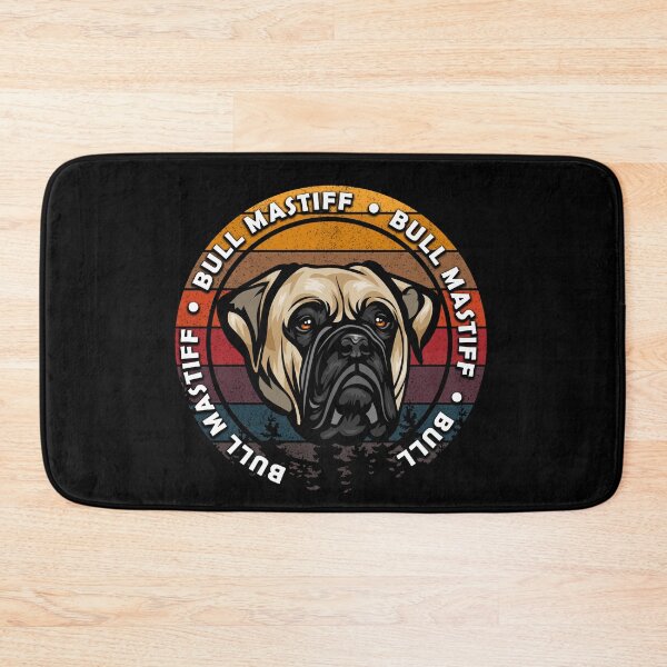 Item preview, Bull mastiff distressed sunset retro dog face design designed and sold by SamRVstore.