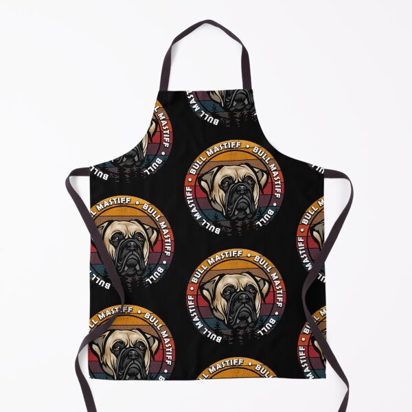 Item preview, Bull mastiff distressed sunset retro dog face design designed and sold by SamRVstore.