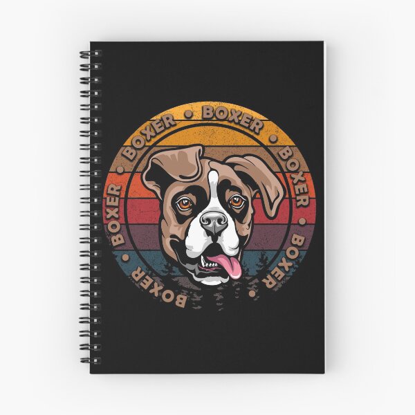 Item preview, Boxer distressed sunset retro dog face design designed and sold by SamRVstore.