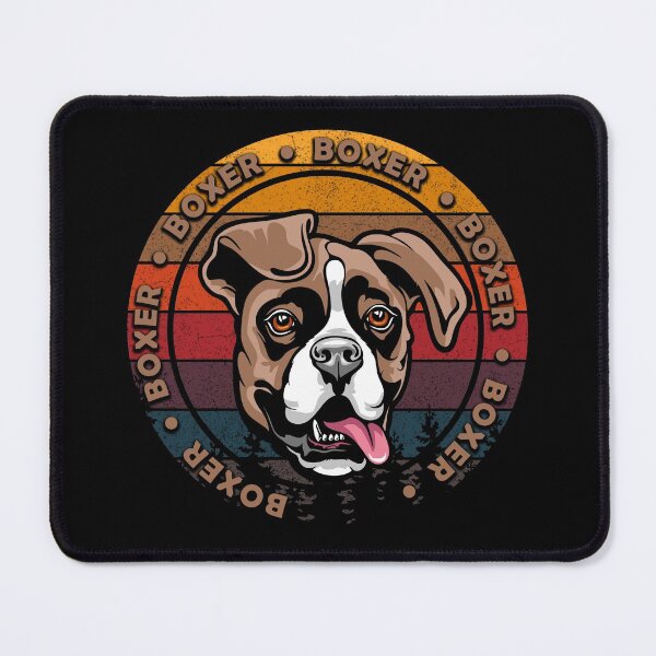 Item preview, Boxer distressed sunset retro dog face design designed and sold by SamRVstore.
