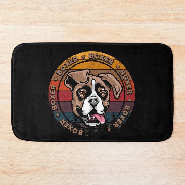 Item preview, Boxer distressed sunset retro dog face design designed and sold by SamRVstore.