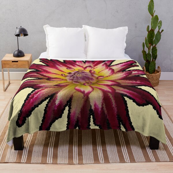 Item preview, Crimson and Yellow Flower designed and sold by MathenaArt.