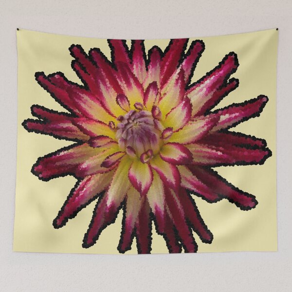 Item preview, Crimson and Yellow Flower designed and sold by MathenaArt.