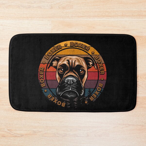 Item preview, Boxer distressed sunset retro dog face design designed and sold by SamRVstore.