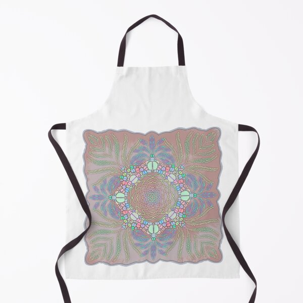 Item preview, Pastel rainbow succulent mandala designed and sold by OopsieWeArted.