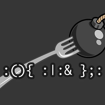 Artwork thumbnail, Bash Fork Bomb by code-x-tees