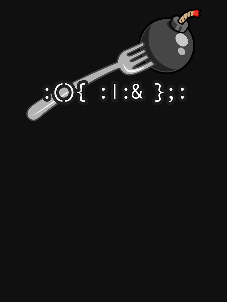 Thumbnail 7 of 7, Classic T-Shirt, Bash Fork Bomb designed and sold by code-x-tees.