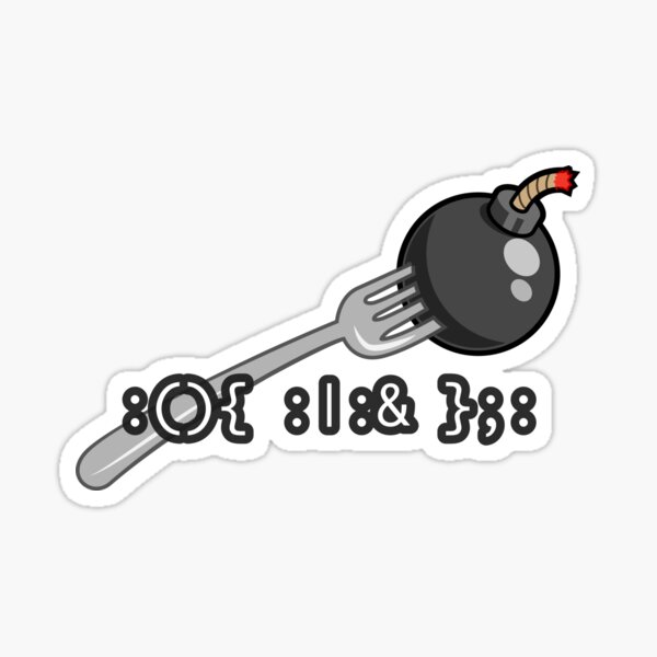 Item preview, Bash Fork Bomb designed and sold by code-x-tees.