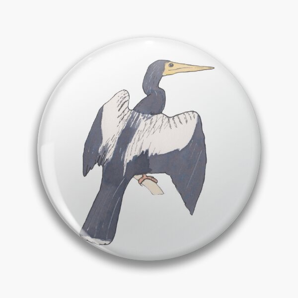 Item preview, Anhinga bird species watercolor art designed and sold by TheWaterBirds.