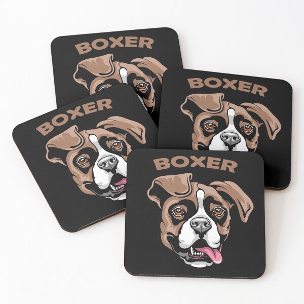 Item preview, Boxer artistic dog face design designed and sold by SamRVstore.