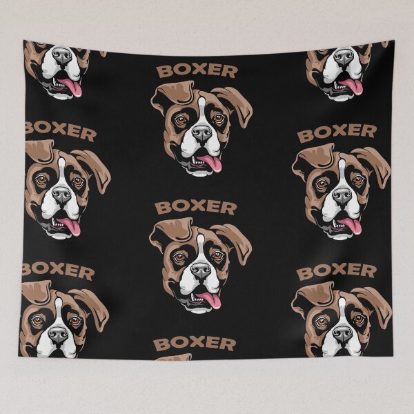 Item preview, Boxer artistic dog face design designed and sold by SamRVstore.