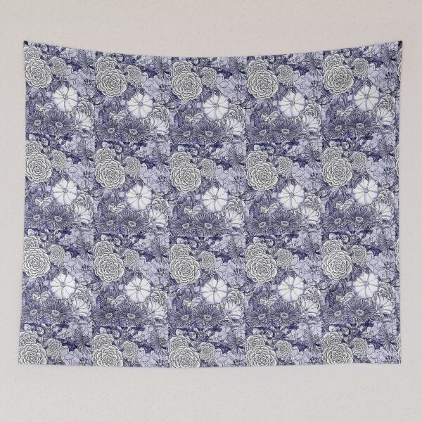Item preview, Purple Blue Very Peri Abstract Watercolor Flower Garden XVI designed and sold by Irina Sztukowski.