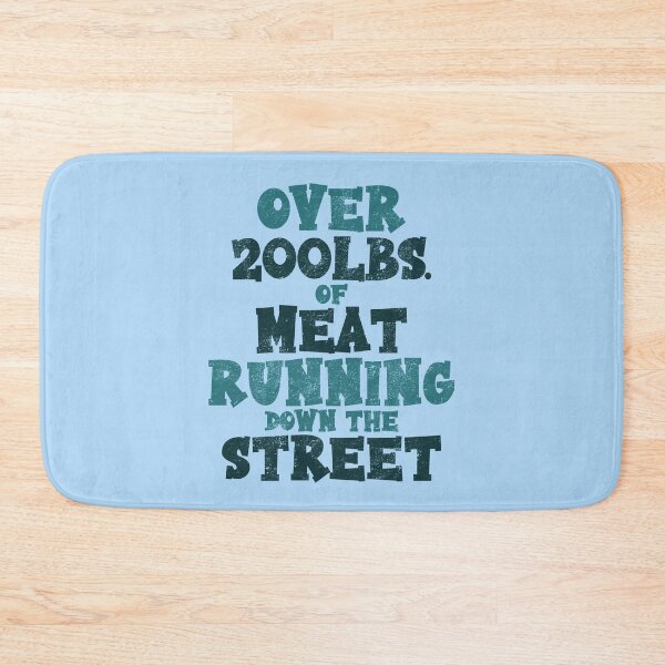 Item preview, Over 200 lbs. of meat running down the street designed and sold by Sticker Up.