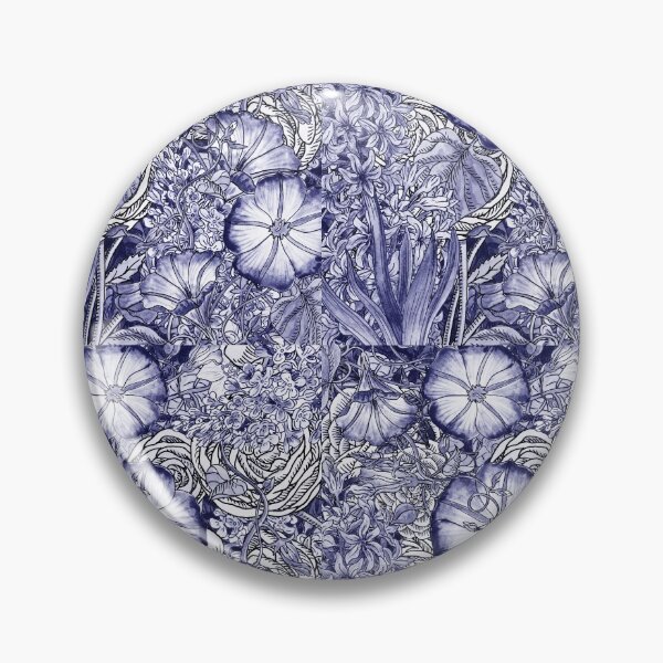 Item preview, Purple Blue Very Peri Abstract Watercolor Flower Garden XIX designed and sold by Irina Sztukowski.