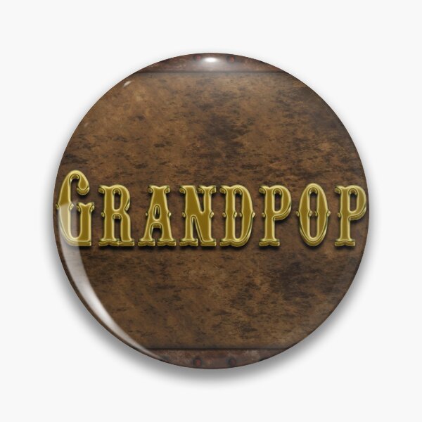 Item preview, Grandpop Rustic Background Gold 3D Text Grandpa designed and sold by lorrinani.