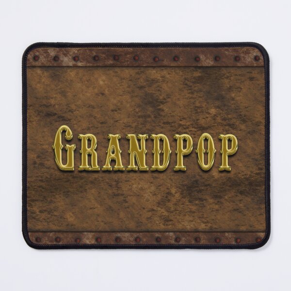 Item preview, Grandpop Rustic Background Gold 3D Text Grandpa designed and sold by lorrinani.