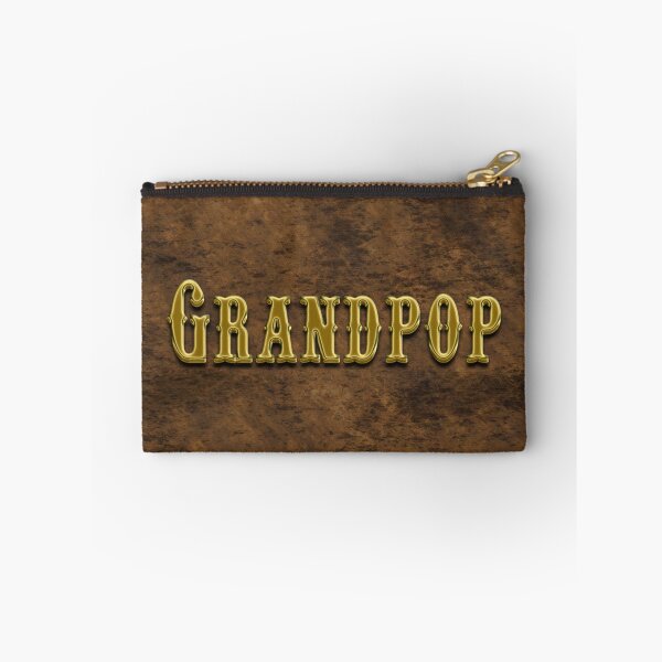 Item preview, Grandpop Rustic Background Gold 3D Text Grandpa designed and sold by lorrinani.