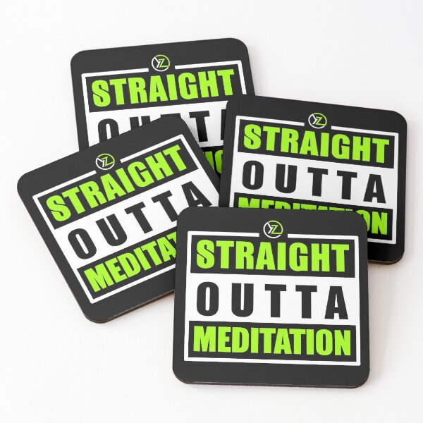 Item preview, Slick Modern Straight Outta Meditation Yoga Design designed and sold by YogaZesty.