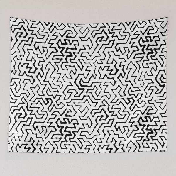 Item preview, black and white turing pattern designed and sold by Michelle Clay.