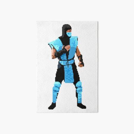Artikel-Vorschau von Mortal Kombat II Retro Sub Zero Pixel 16 Bit T-Shirt, designt und verkauft von wear4gamers.