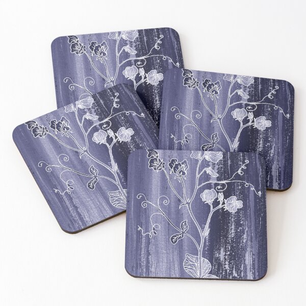 Item preview, Purple Blue Very Peri Abstract Watercolor Flower Garden XX designed and sold by Irina Sztukowski.