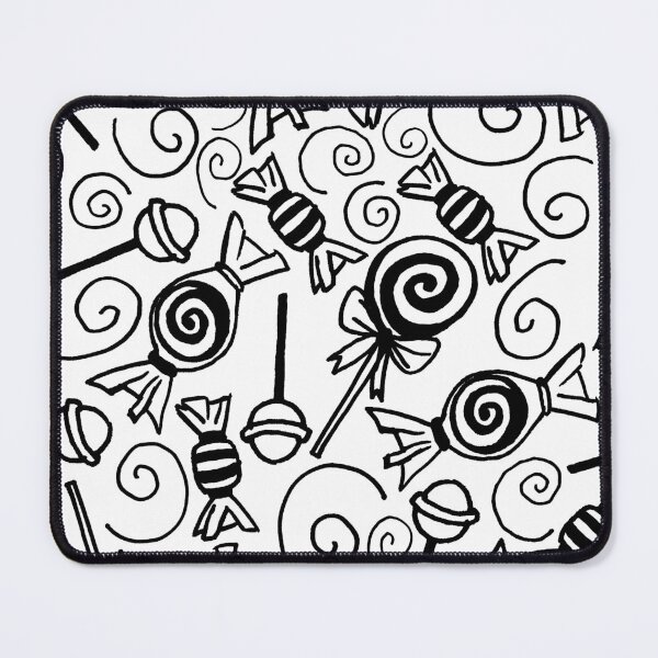 Item preview, Candy Doodles - Black and White designed and sold by PaintInTheNight.