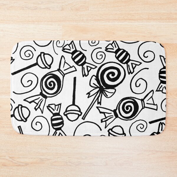 Item preview, Candy Doodles - Black and White designed and sold by PaintInTheNight.