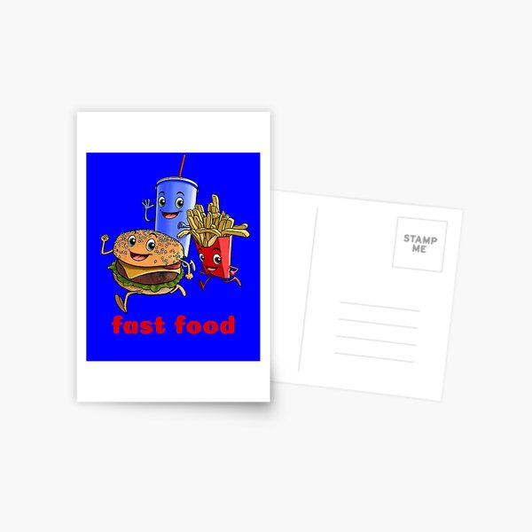 fast food Postcard