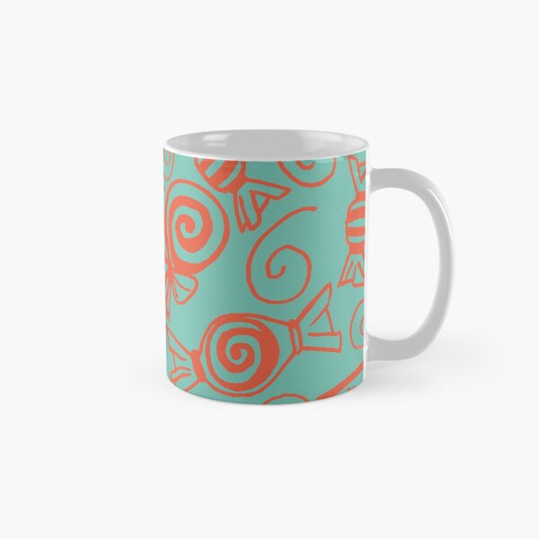 Item preview, Candy Doodles - Red on Blue designed and sold by PaintInTheNight.