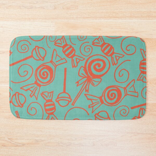 Item preview, Candy Doodles - Red on Blue designed and sold by PaintInTheNight.