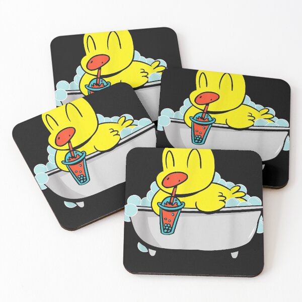 Item preview, Funny Yellow Duck Duckies Drinking Shake Ducklings designed and sold by TroyBuuck.