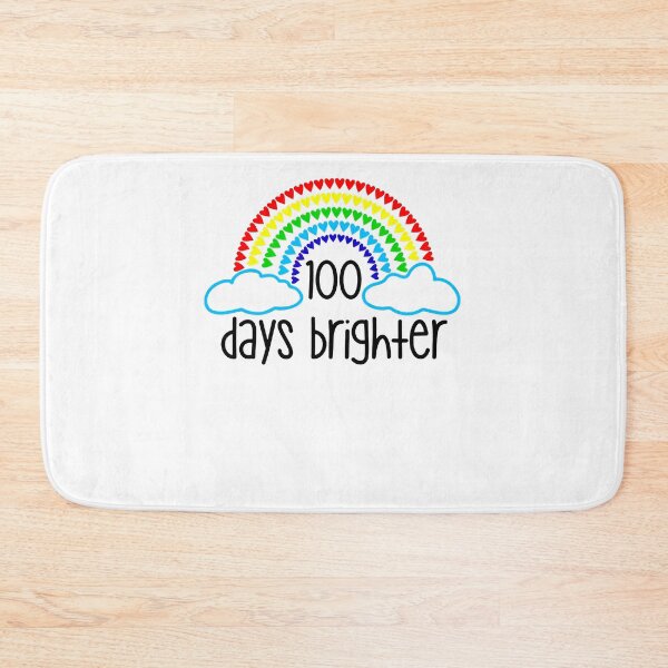 Item preview, 100 Days Brighter Teacher Student 100 Days Of School Rainbow  designed and sold by SamirBeydoun.