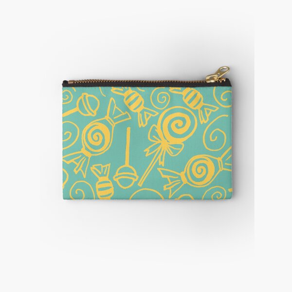 Item preview, Candy Doodles - Yellow on Blue designed and sold by PaintInTheNight.