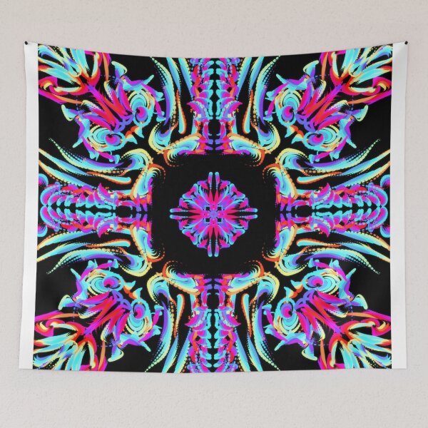 Item preview, Owl Neon Abstract Art designed and sold by Ariel Guevara.