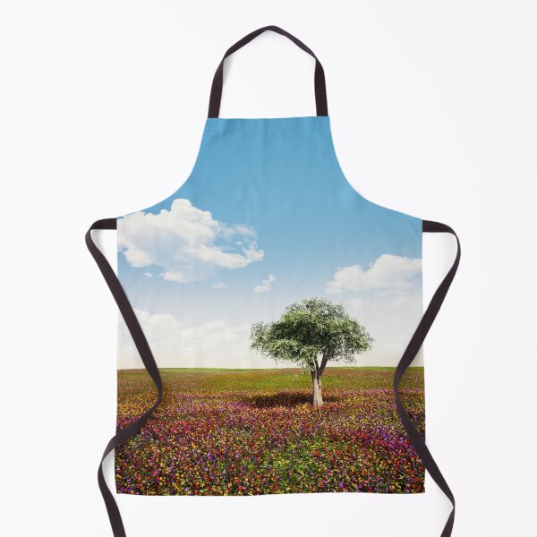 Item preview, Solitary Elm Tree In A Field Of Flowers designed and sold by NeworImage.